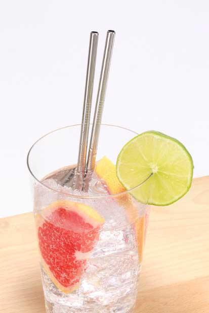 Slamčice od metala STEEL STRAWS 10 kom 