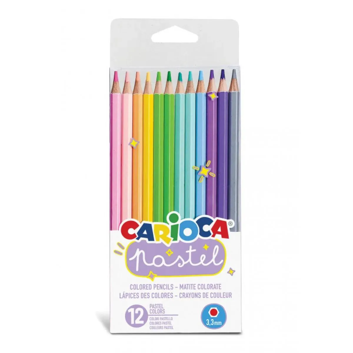 Drvene bojice 1/12 CARIOCA Pastel 