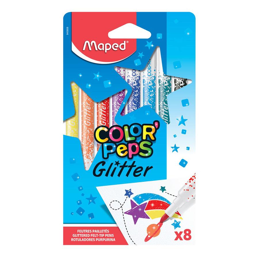 FLOMASTERI MAPED GLITTER 8 