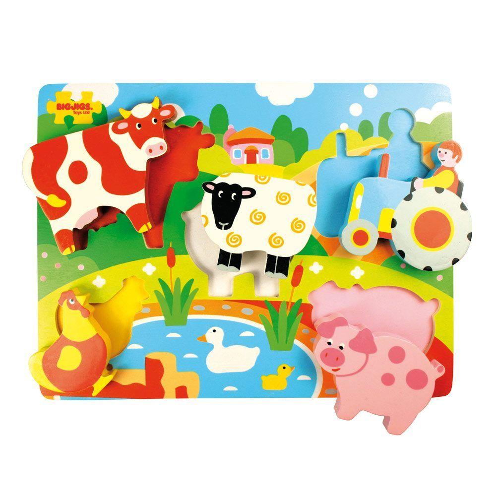 Drvena igračka slagalica FARMA 
