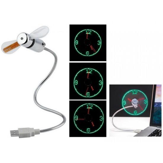 Led Ventilator CLOCK LED FAN 