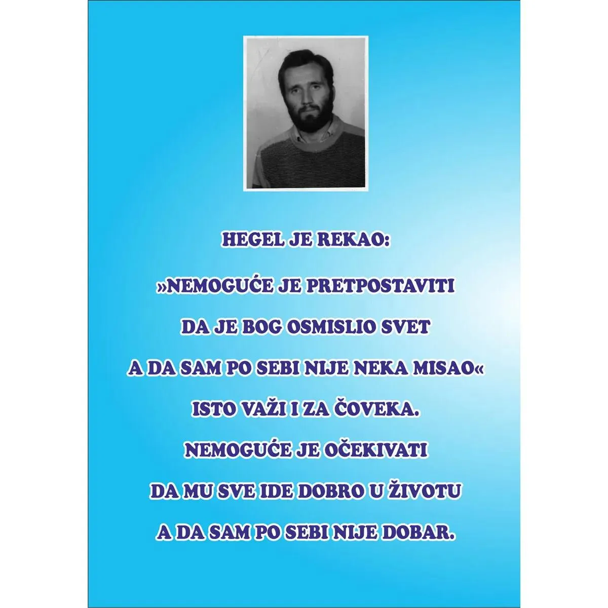 MORALNO OBRAZOVANJE I VASPITANJE 