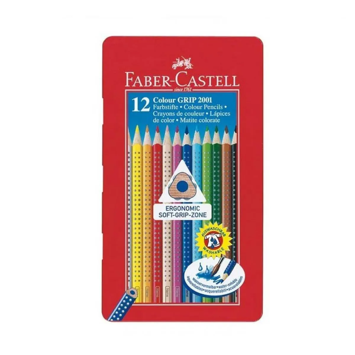 FABER CASTELL drvene bojice 1/12 METALNA KUTIJA 