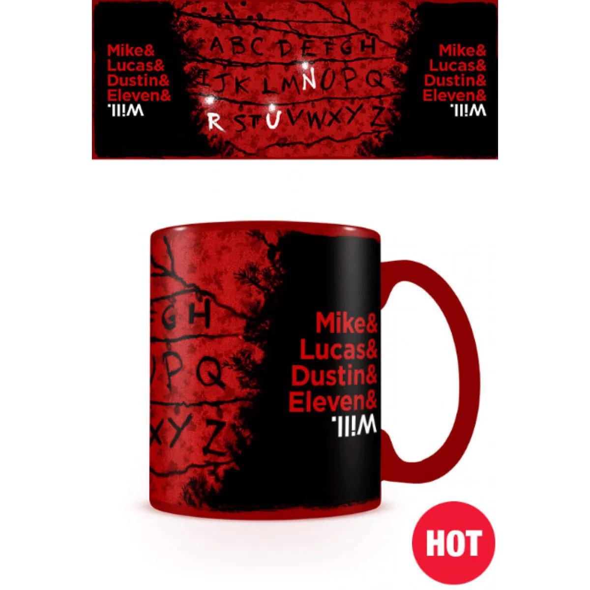 Šolja sa termo efektom STRANGER THINGS R, U, N 