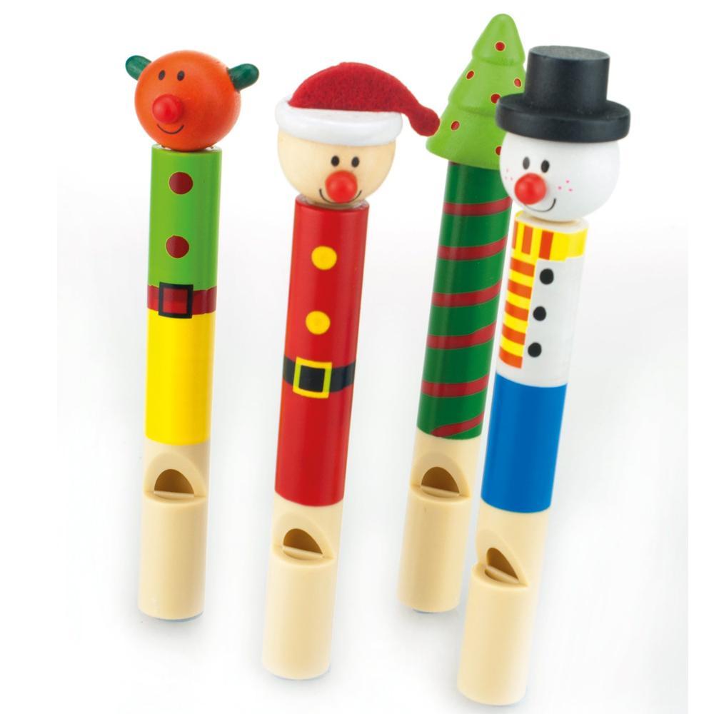 Pištaljka drvena CHRISTMAS WHISTLES (više motiva) 