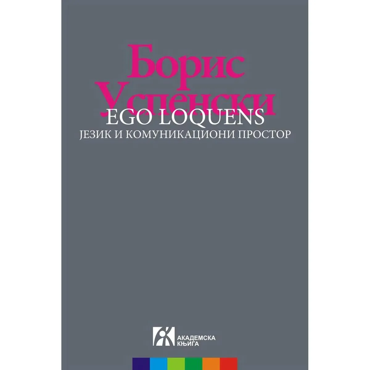 EGO LOQUENS Jezik i komunikacioni prostor 