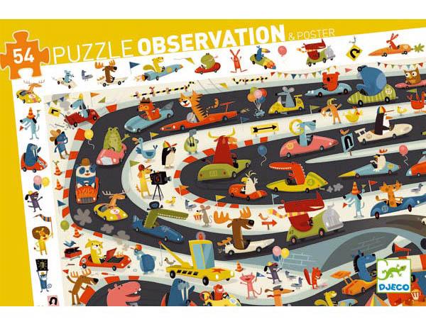 Puzzle za decu CAR RALLY 54 