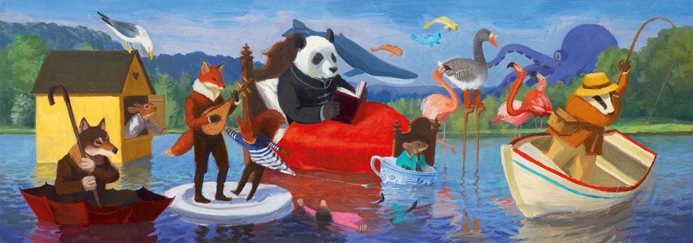 Puzzle za decu SUMMER LAKE 350 