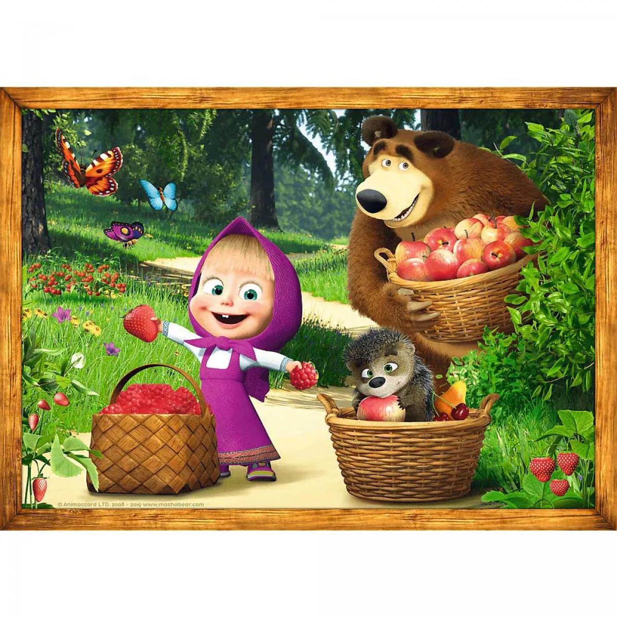 Puzzle 4 u 1 TREFL Masha s Forest Adventures 