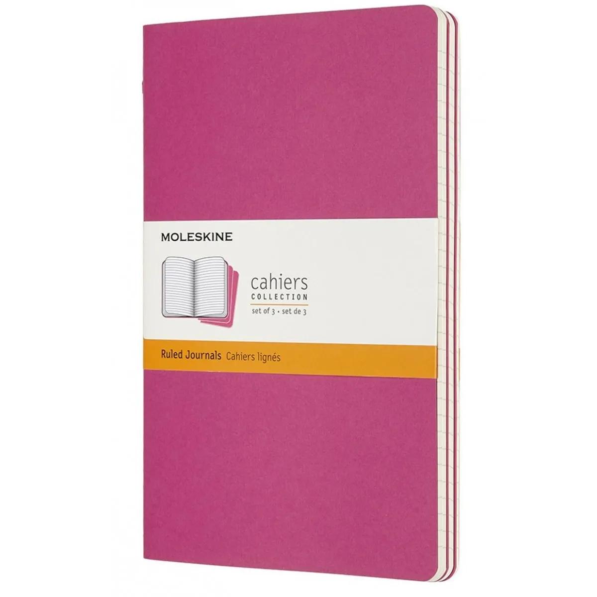 Notes MOLESKINE LG Ruled Set od 3, pink 