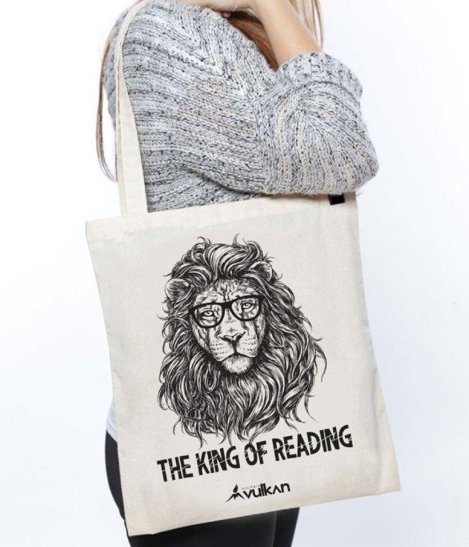 Pamučni ceger LAV The King of reading 