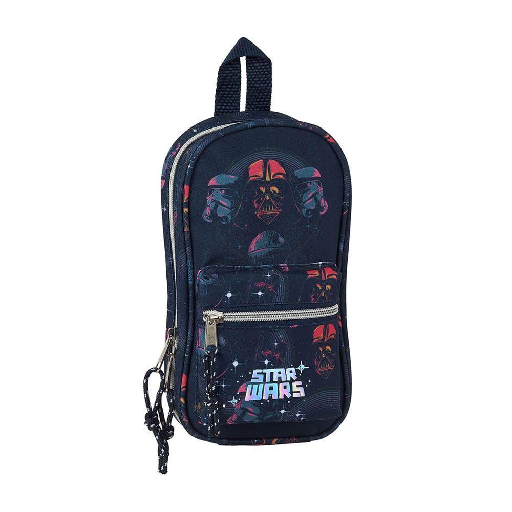 Torbica PENCIL CASE BACKPACK WITH 4 EMPTY P CASES STAR WARS DEATH STAR 