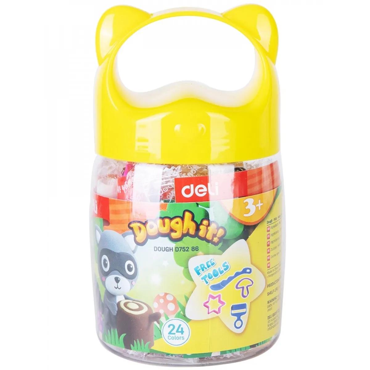 MASA ZA MODELIRANJE 24 boje u pvc kantici 