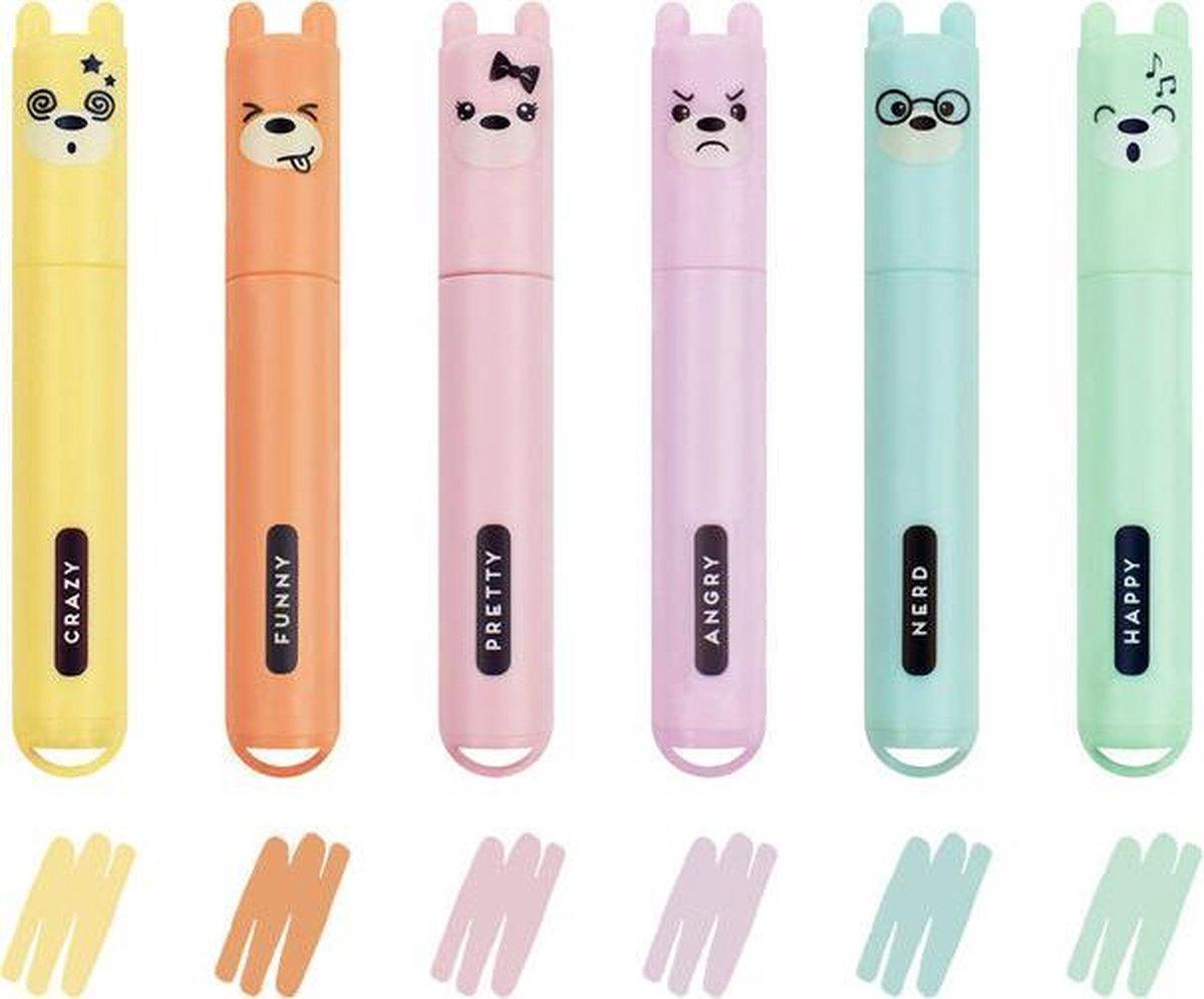 Set TEDDY S STYLE  MINI PASTEL HIGHLIGHTERS 