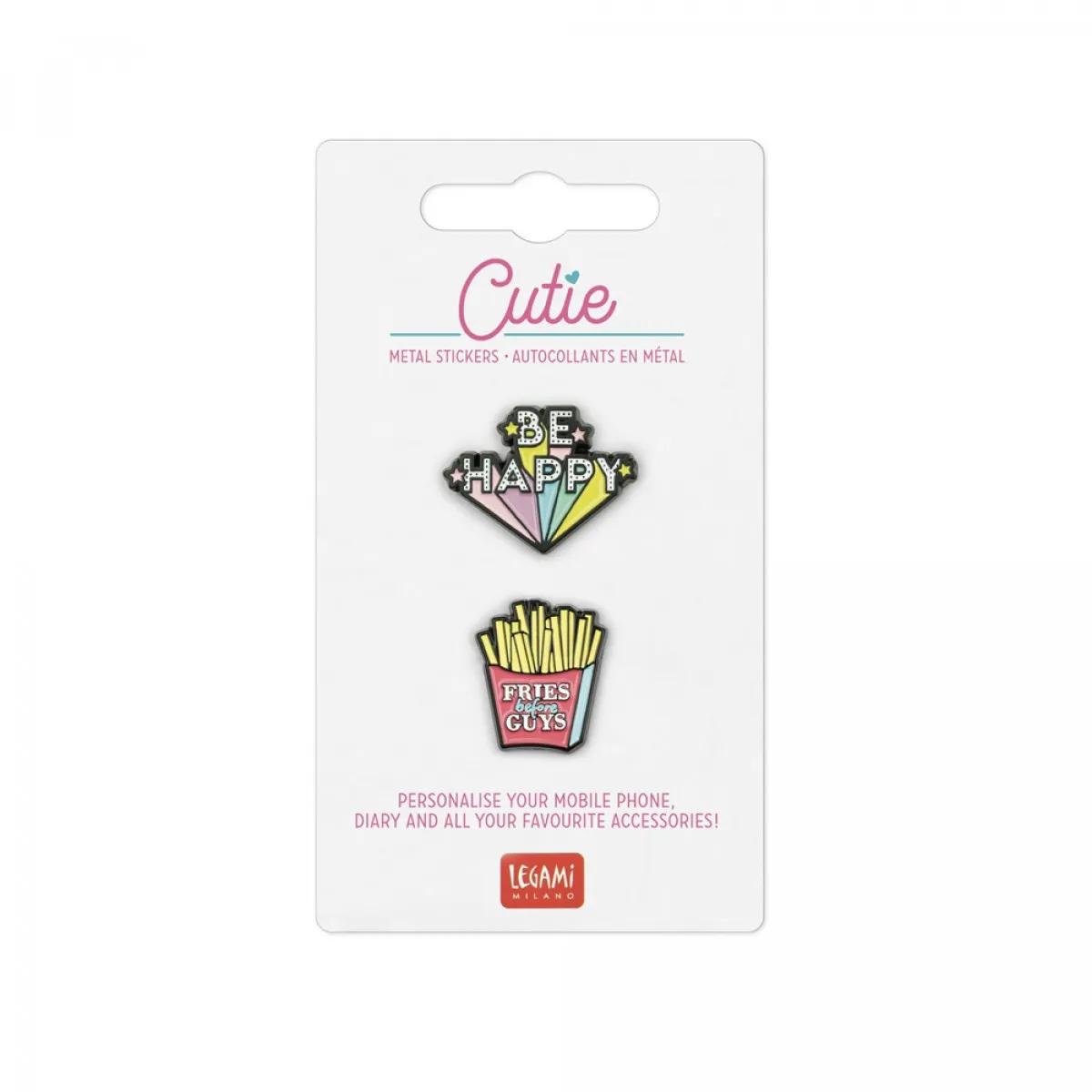 Set ENAMEL STICKERS BE HAPPY 