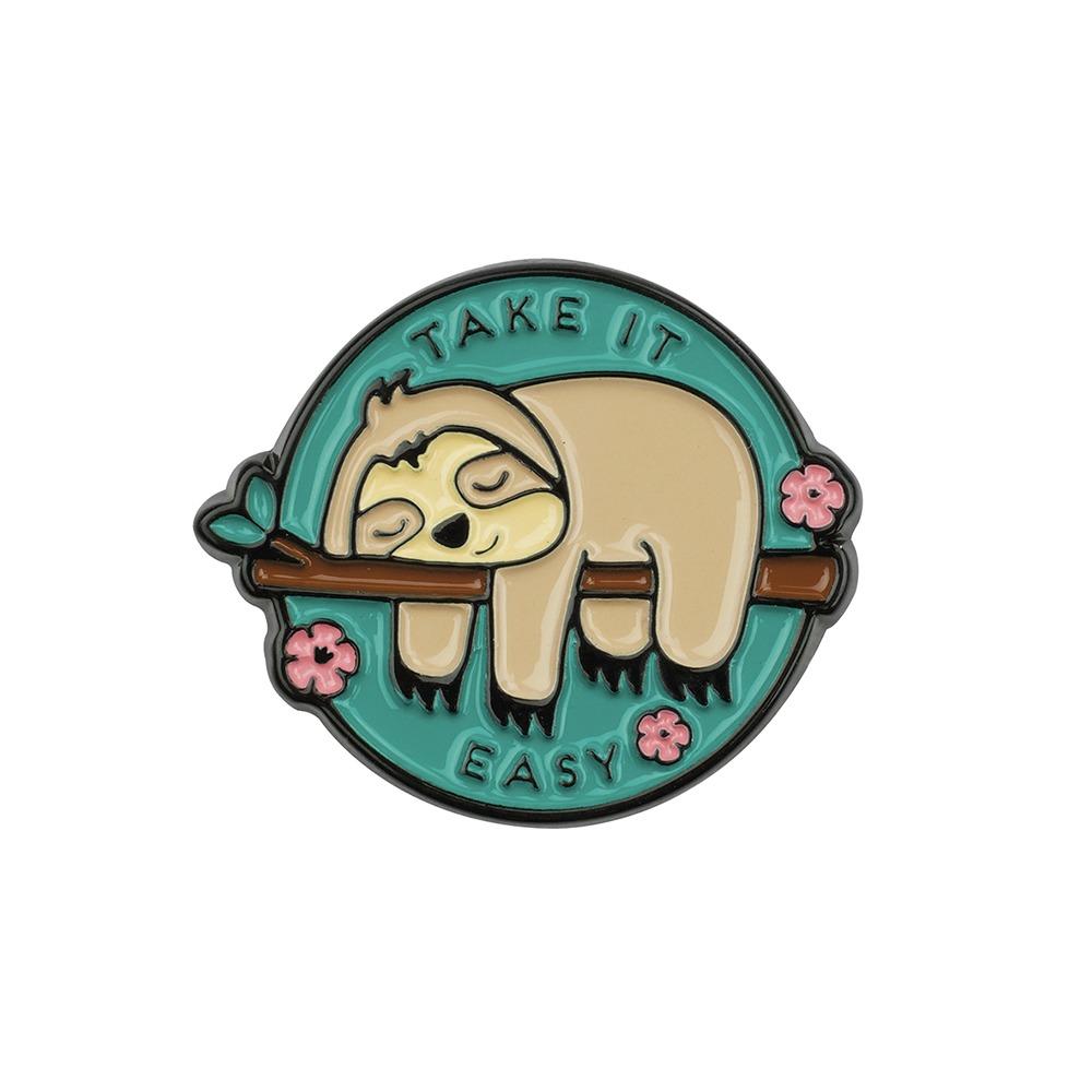 Set ENAMEL STICKERS TAKE IT EASY 