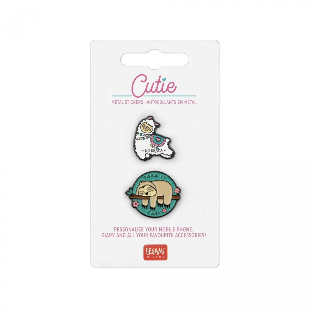 Set ENAMEL STICKERS TAKE IT EASY 