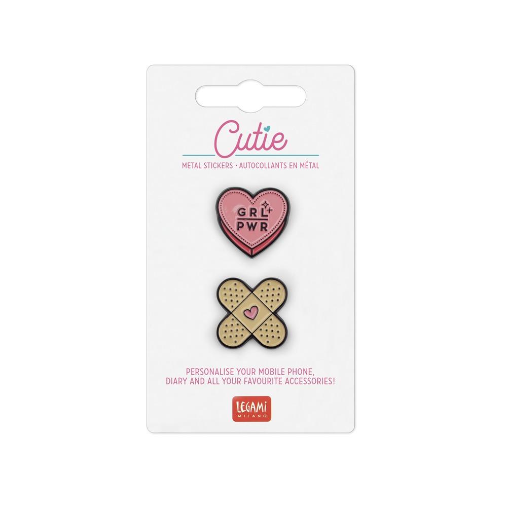 Set ENAMEL STICKERS GRL PWR 