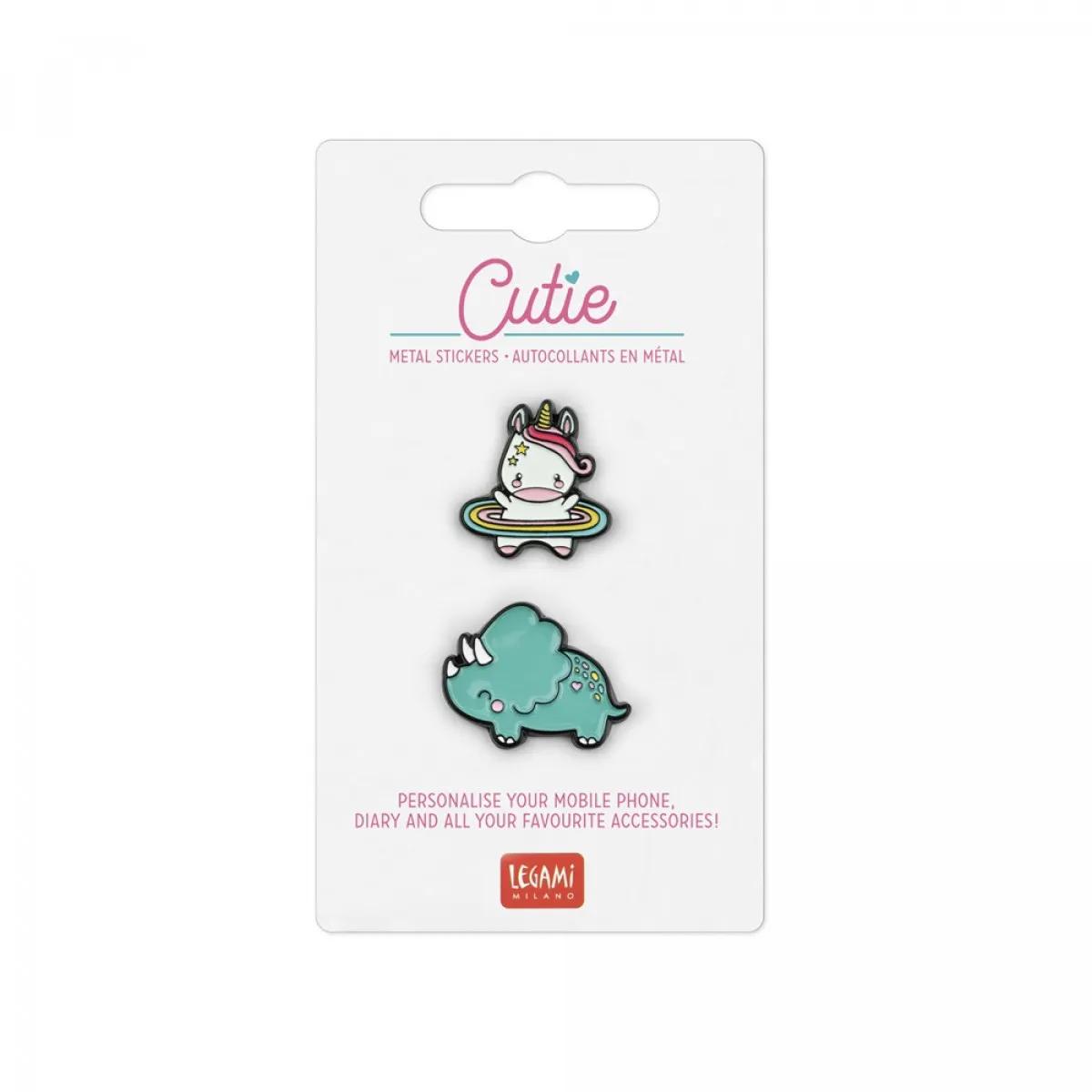 Set ENAMEL STICKERS UNICORN 