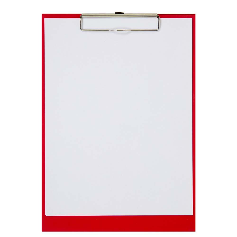 Mapa sa klipsom plastificirana A4 Noki crvena 