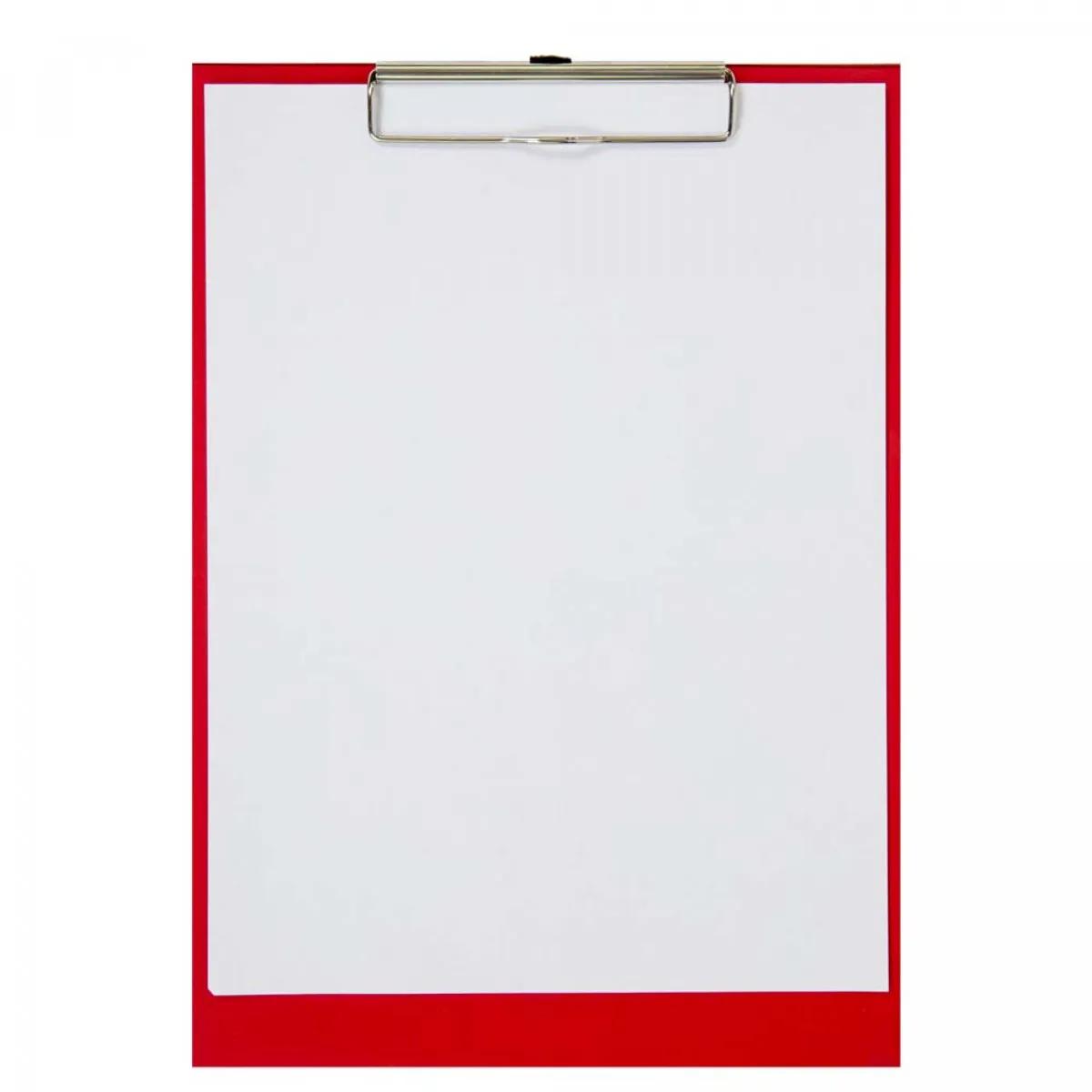 Mapa sa klipsom plastificirana A4 Noki crvena 