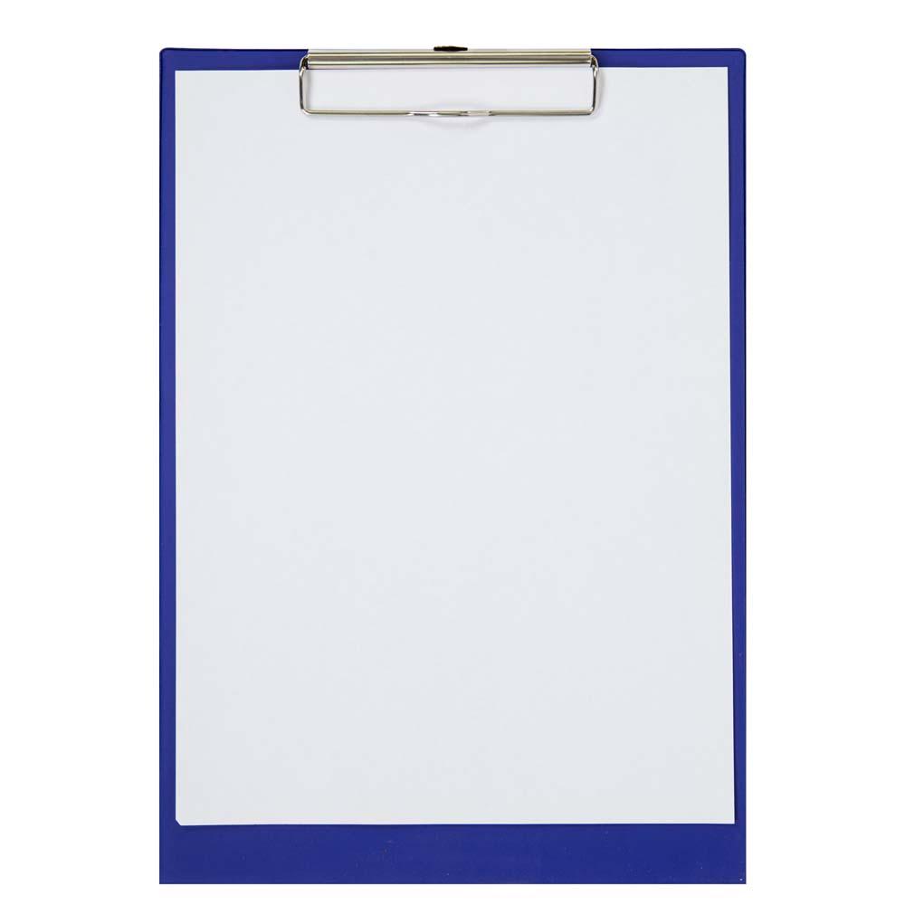 Mapa sa klipsom plastificirana A4 plava 