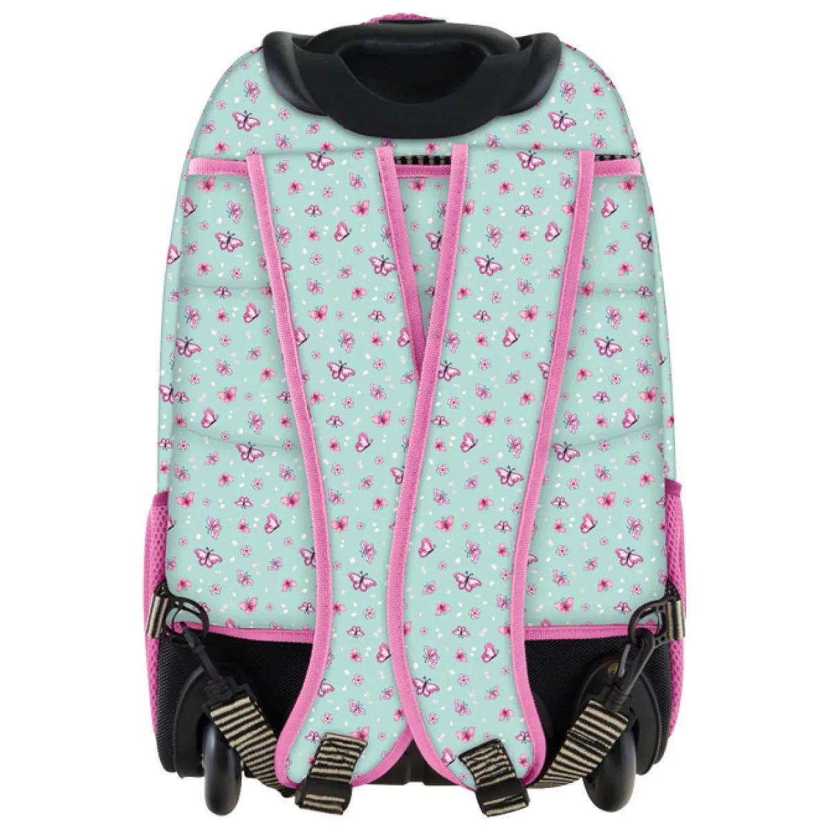 Ranac školski sa točkićima GORJUSS SPARKLE & BLOOM Cherry Blossom 