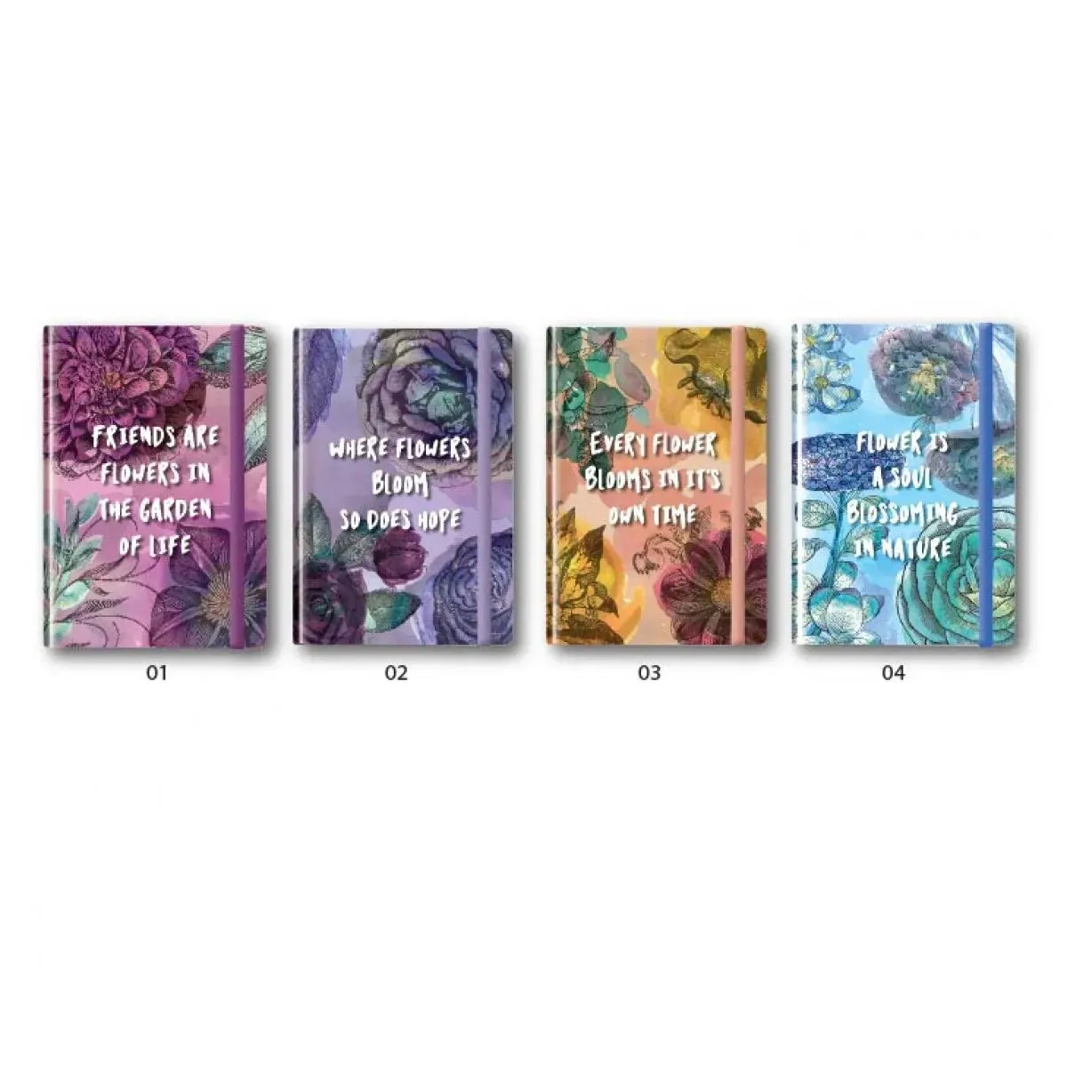 Sveska Floral A4 meki povez 52l, 80gr 