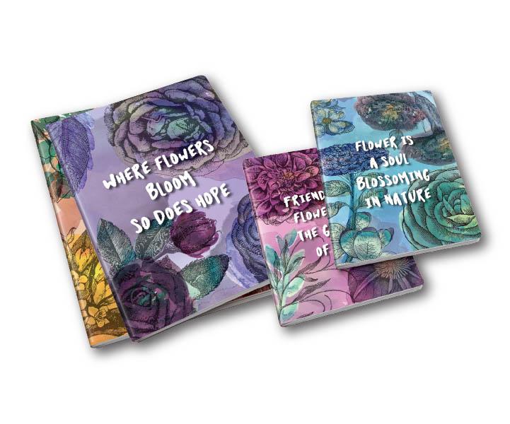 Sveska Floral A5 meki povez 52l, 80gr 