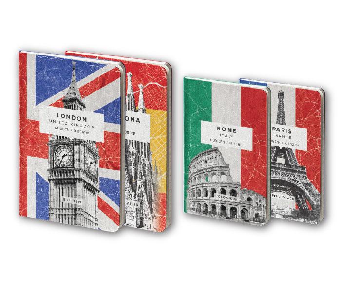 Sveska CITIES A4 meki povez 52l,80gr 