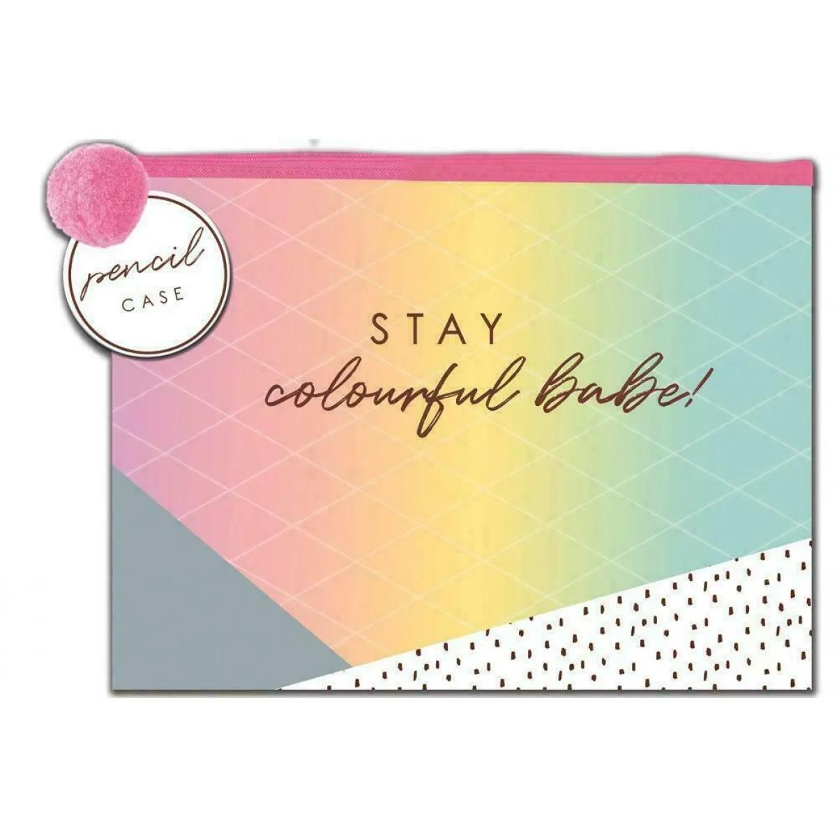 Futrola za olovke, šarena: STAT PENCIL CASE ROSE GLD 