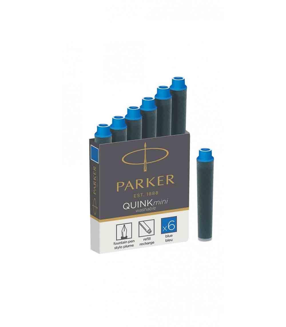 PARKER patrone mini QUINK blue 1/6 