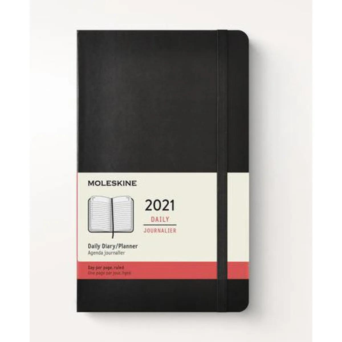 Džepni dnevni rokovnik crne boje: ML 12M 21 DAILY PK BLK SOFT 