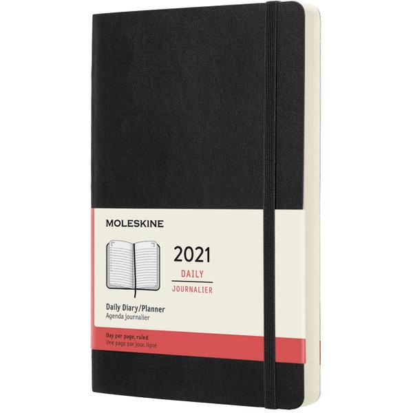 Dnevni rokovnik crne boje: ML 12M 21 DAILY LG BLK SOFT 
