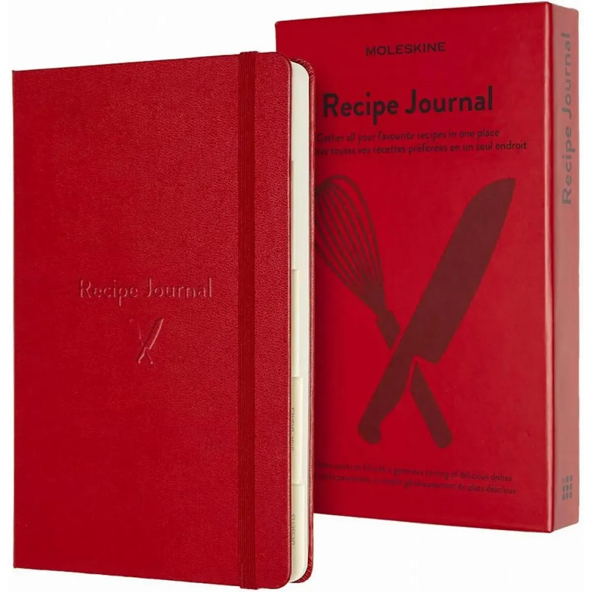 Notes Recipe Journal A5 MOLESKINE 13x20 cm Crveni (tvrde korice) 