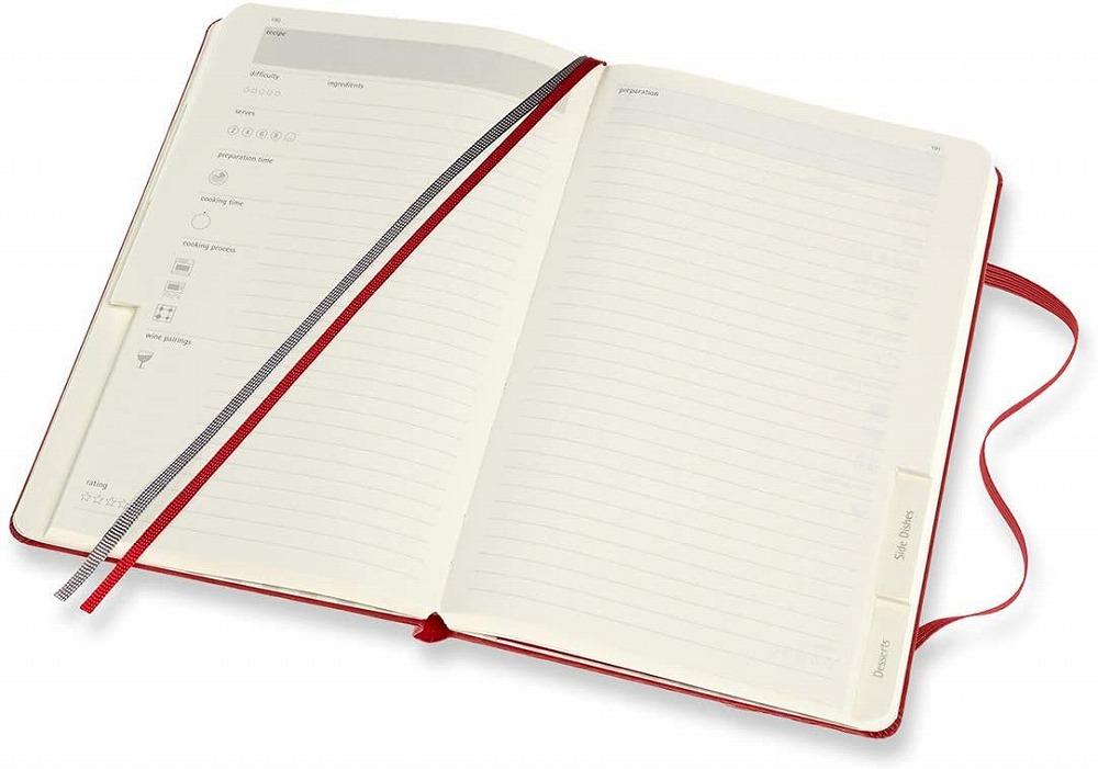 Notes Recipe Journal A5 MOLESKINE 13x20 cm Crveni (tvrde korice) 