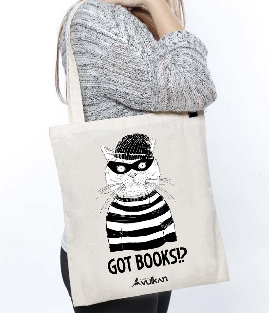 Pamučni ceger MAČKA Got Books? 
