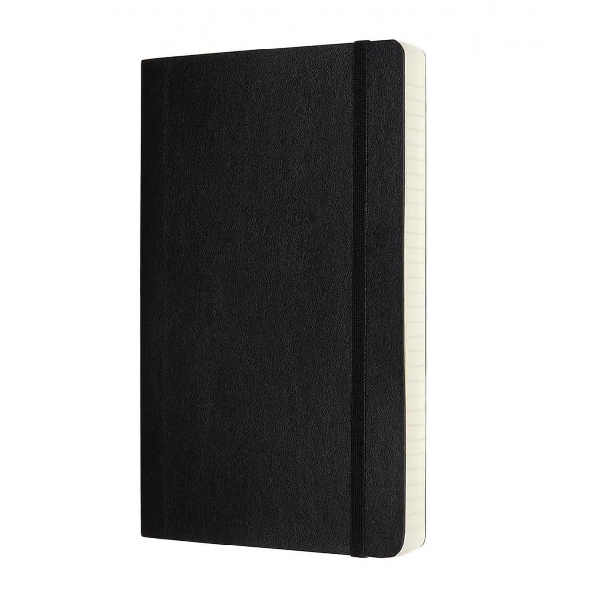 Notes A5 MOLESKINE Classic Soft, crni - linije 