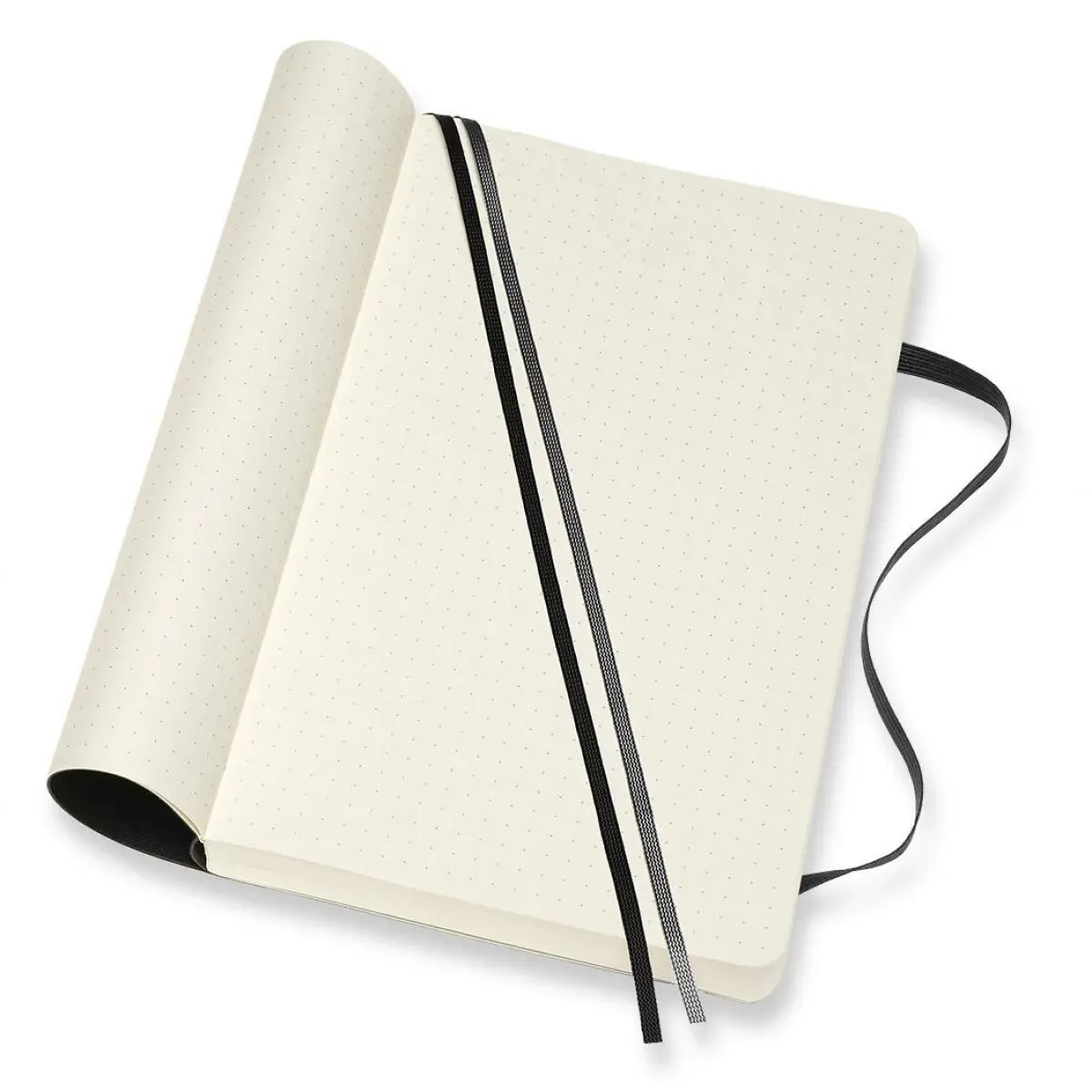 Notes A5 MOLESKINE Classic Soft, crni - tačkice 