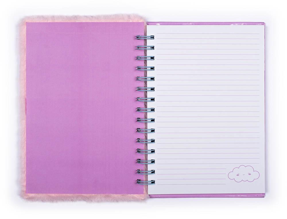 Notes plišani RAINBOW LOCKET FURRY Pink 