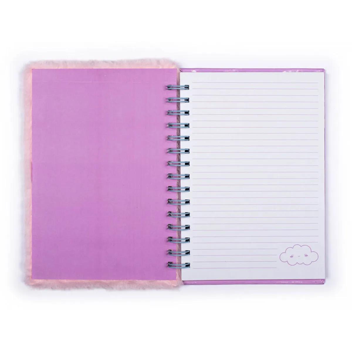 Notes plišani RAINBOW LOCKET FURRY Pink 