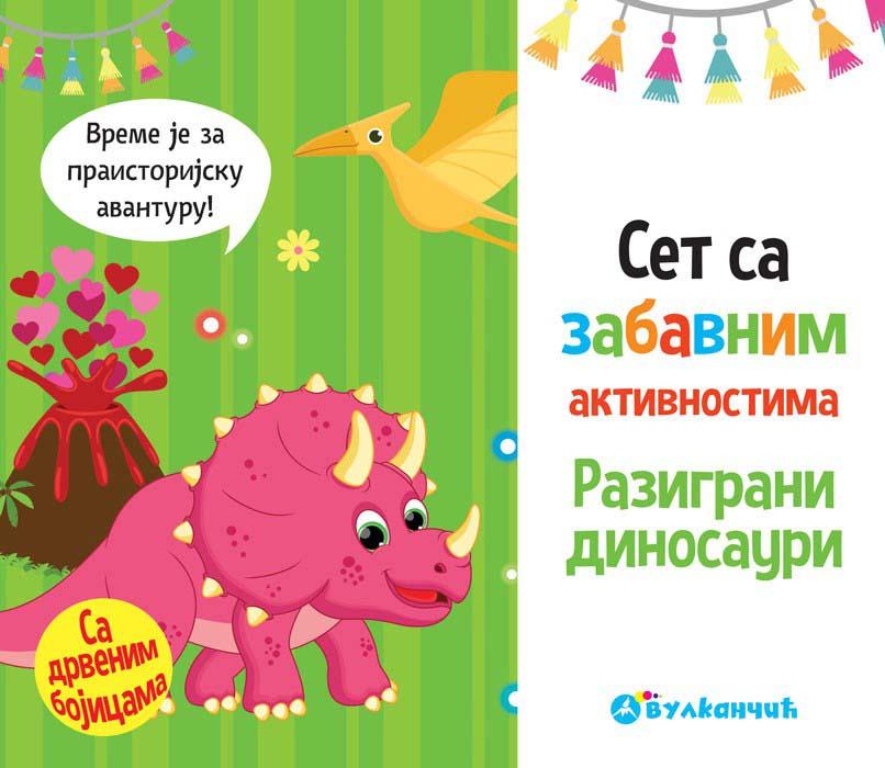 SET SA ZABAVNIM AKTIVNOSTIMA: Razigrani dinosauri 