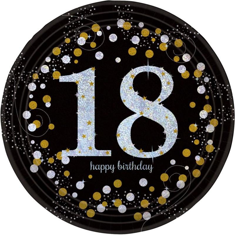 SPARKL rodjendanski tanjirići GOLD 18 