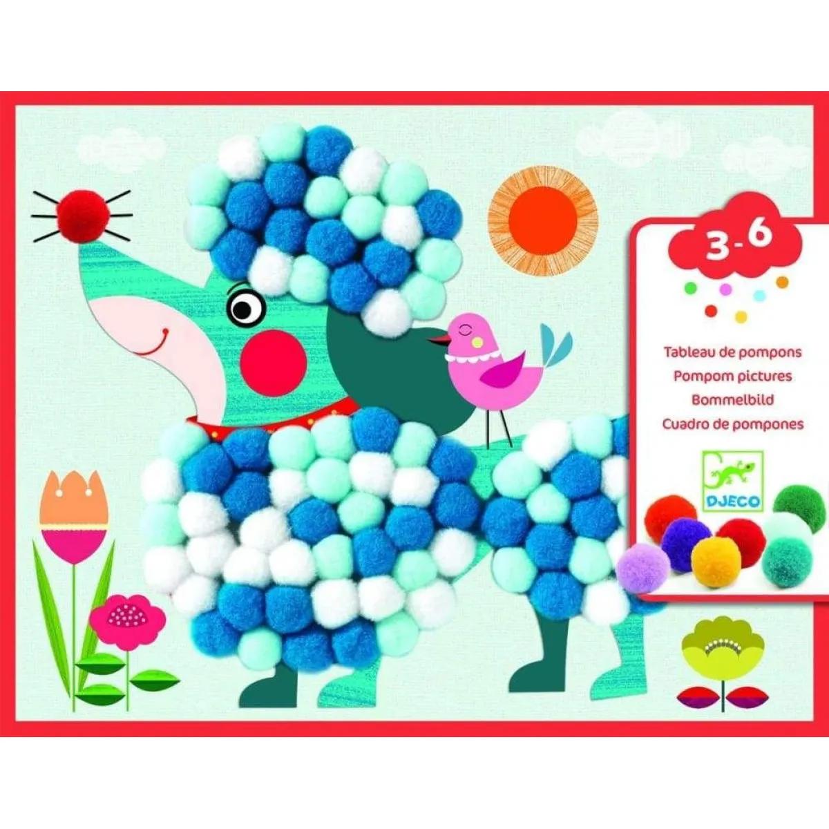 Kreativni set POM-POM KOLAŽ 