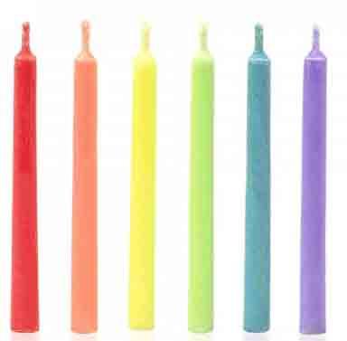 Rodjendanske svećice sa plamenom u boji 