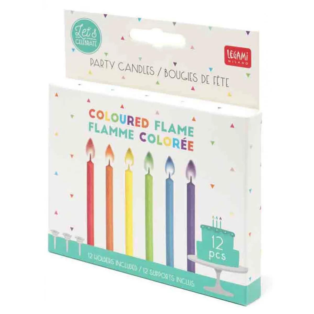 Rodjendanske svećice sa plamenom u boji 