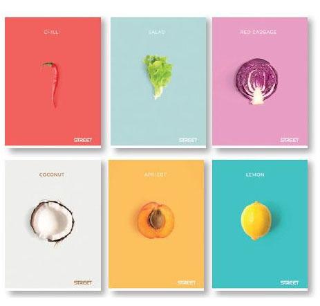 FRESH FRUIT SVESKA A4 linije 