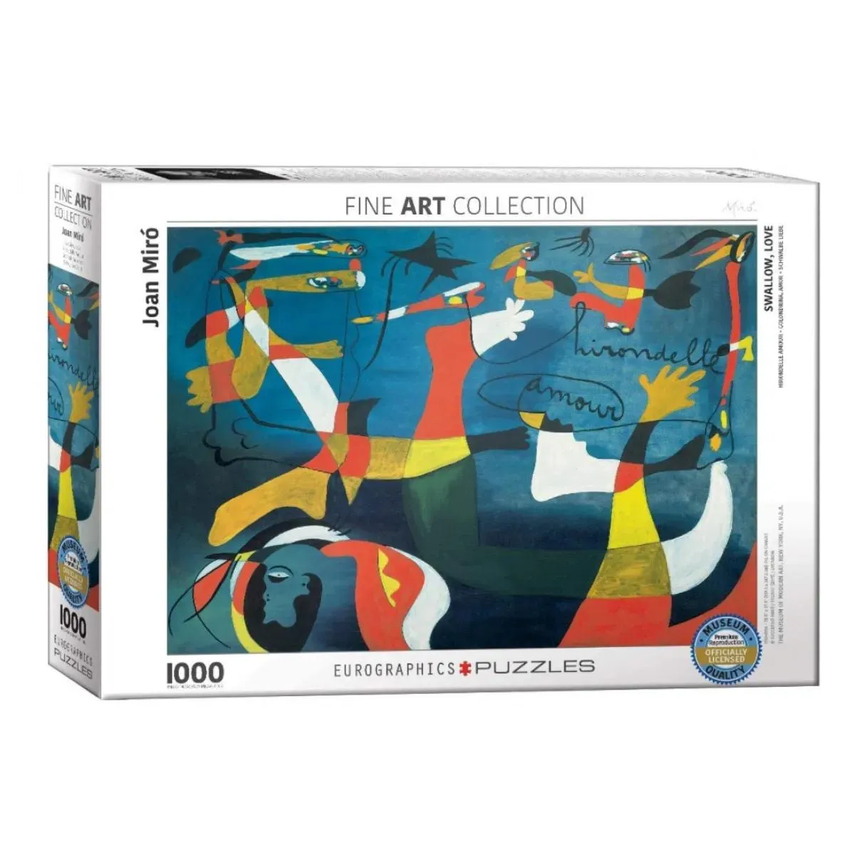 Puzzle SWALLOW LOVE BY JOAN MIRO 1000kom 