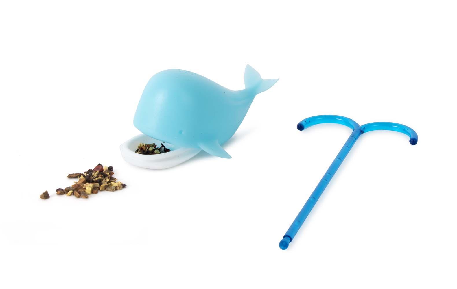 Silikonska cediljka za čaj PLAVI KIT 