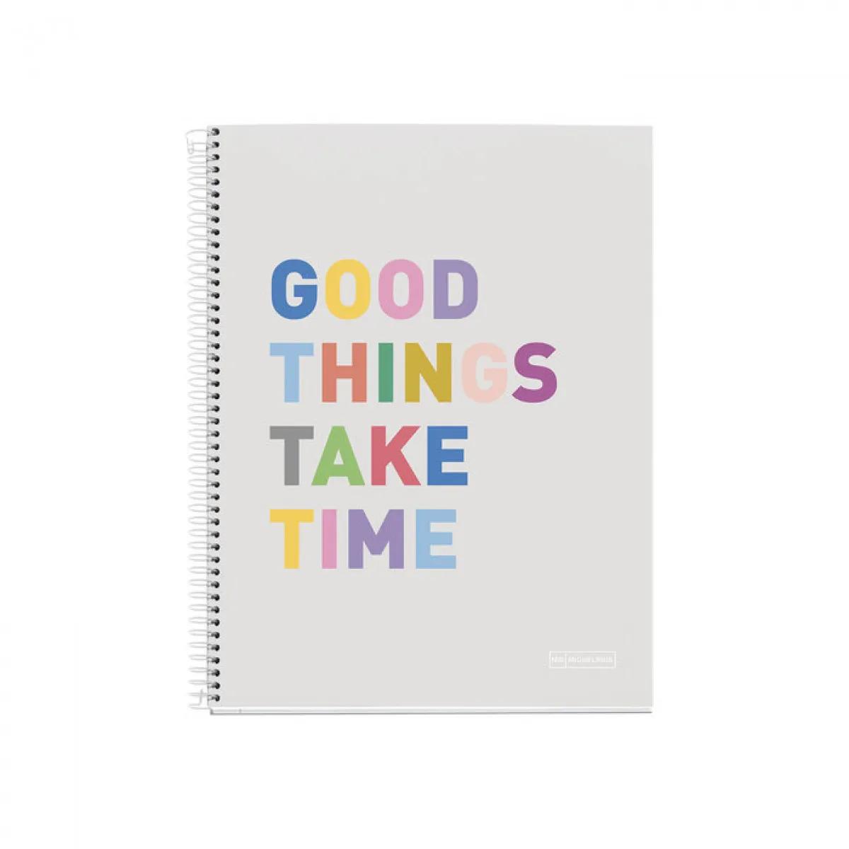 Sveska A4 - GOOD THINGS TAKE TIME 